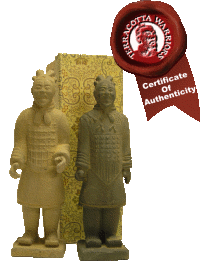 A Pair Of Zodiac Horoscope Terracotta Warriors - General + Officer